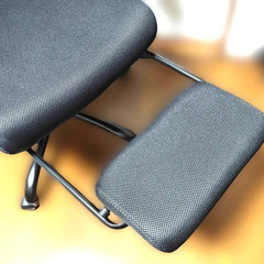 【美品】不二貿易 メッシュリクライニングチェア スリープ2 ブラックの画像