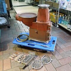 福禄/フクロク 石炭ストーブ 鋳物 レトロ アンティーク 薪ストーブ 赤レンガカラー オブジェ 当時物 新道東店の画像