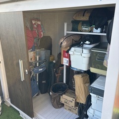 サンキン 物置 倉庫 ダークウッドの画像