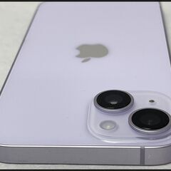 美品 iPhone14 128GB パープル MPUY3J/A (au 〇判定) バッテリー状態 89%の画像
