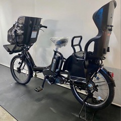 1年保証 ヤマハ　パスキッス　20インチ　子供乗せ　黒色　電動アシスト自転車　g110の画像