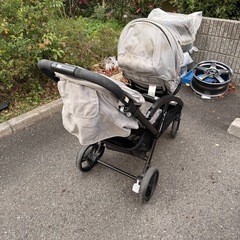 二人乗りベビーカーの画像