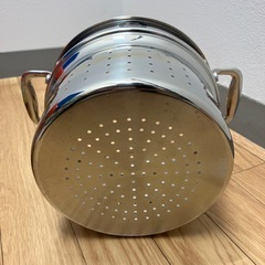 【美品】🉐ステンレス　鍋型　20cm パスタ　パスタポット　の画像