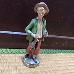 陶器製　人形 置物　の画像