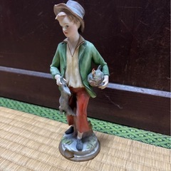 陶器製　人形 置物　の画像