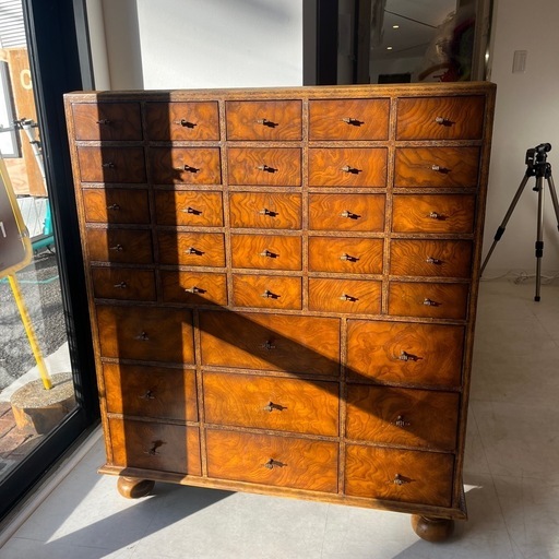 Maitland Smith メートランド・スミス　レザーチェスト　英国家具　ビンテージ