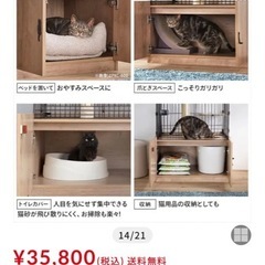猫ハウス　ほぼ未使用の画像