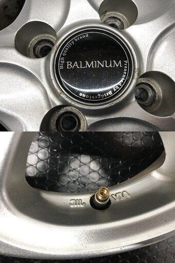 BS BRIDGESTONE BALMINUM Z5 バルミナ 社外ホイール 13インチ 4本 4.5J4HPCD100+35 ヴィッツ パッソ等　(SHK020)