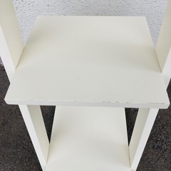 木製　壁掛棚　4段　白　の画像