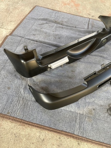 JB23W スズキ ジムニー フロント純正カットバンパー リア純正バンパーカット加工 マットブラック塗装品 前後バンパーセット 