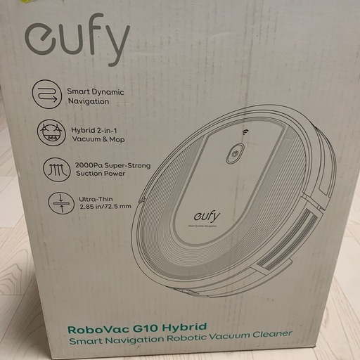ANKER ロボットクリーナー Eufy RoboVac G10 Hybrid T2150521　ホワイト