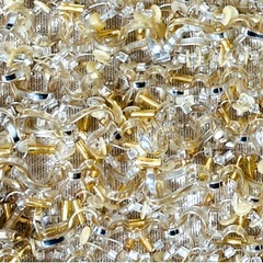 【未使用級】ANTEPRIMA アンテプリマ グリッター ワイヤーバッグ シルバーゴールドの画像