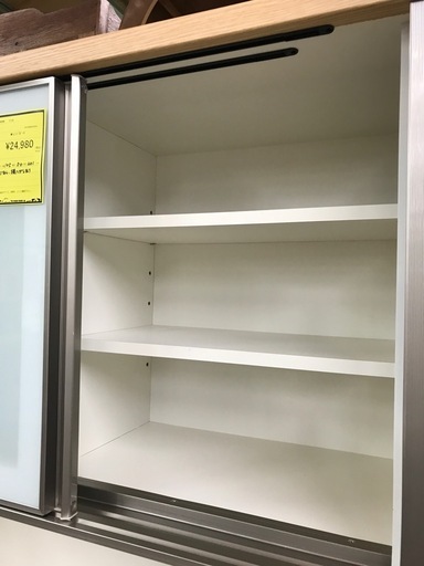 ジャングルジャングル貝塚店　レンジボード　茶色　高さ調節　ソフトクローズ　木目　木　コンセント　中古　貝塚市　二色浜