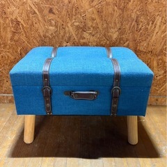 A0504 トランク風収納スツール 使用感ありの画像