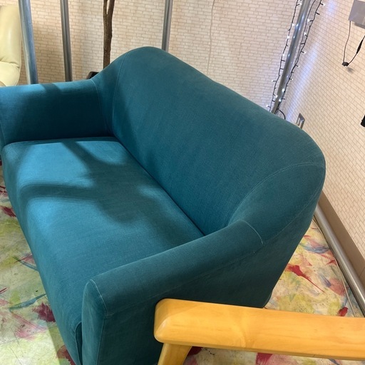 2Pソファ　ブルー