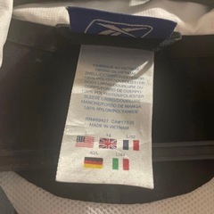 Reebok リーボック ナイロンジャケット ホワイト Lサイズの画像