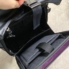 ヒデオワカマツ　ハイブリッドバックパック　機内持ち込み可能　紫の画像