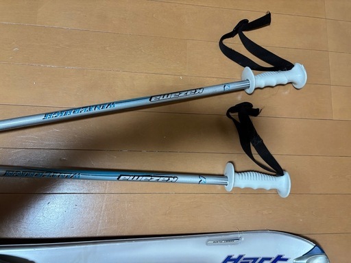 hart スキー板　ストックとセット