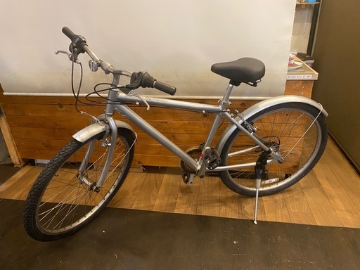 【タイヤ新品！】26インチMTB シルバー