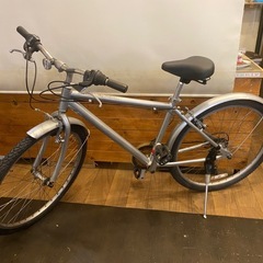 【タイヤ新品！】26インチMTB シルバーの画像