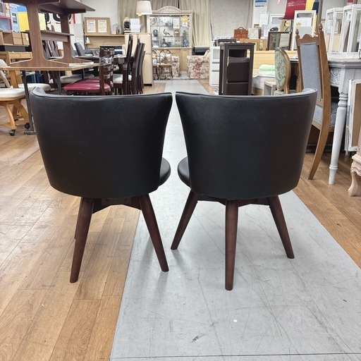 【?買取市場 柴田店】 I388 ? 関家具 ダイニングチェア ２点セット サファイア パッソ ラバーウッド ⭐ クリーニング済