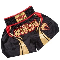 VENUMムエイタイショート-ブラック／ゴルド-XL