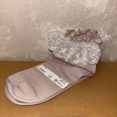 くすみピンク系靴下サイズ２３〜２３.５㎝くらいの画像