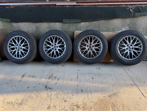 30系 アルファード／ヴェルファイア用 スタッドレスタイヤ＋アルミホイール 4本セット 225/60R17 超美品・走行700kmのみ