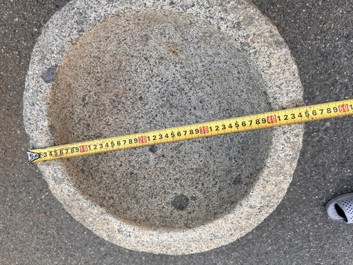 重量あり 石臼と杵セット／人手・車必須／引き取り限定