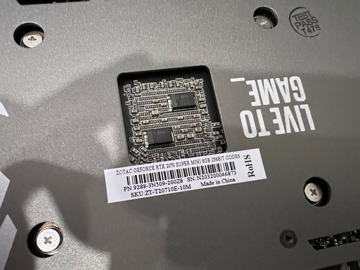 ZOTAC RTX2070Super Mini 8GB