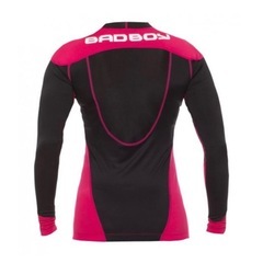 BAD BOY ファイトトップショート-ブラック／ピンク-Sの画像