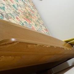 ランプ有　ダブルベッド　下段収納ケース付き（
マットレスも希望であれば有）の画像