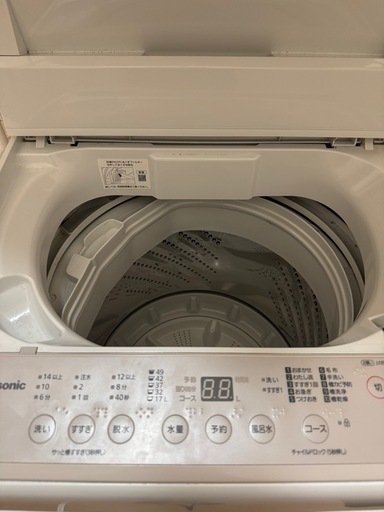 洗濯機　Panasonic NA-F6PB1   6キロ