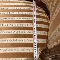 希少　クラシックストライプ柄木製椅子の画像