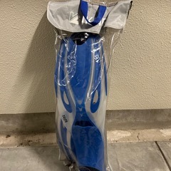 青い流線型フィン 収納袋付きの画像