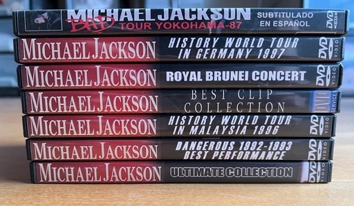 マイケルジャクソン　DVD まとめ売り マイケル・ジャクソンライブDVDまとめ売り 輸入コレクターズ盤Michael