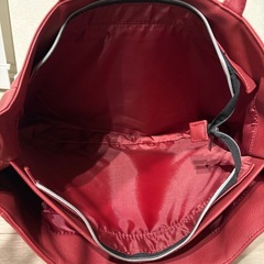 レディース トートバッグ レッドの画像