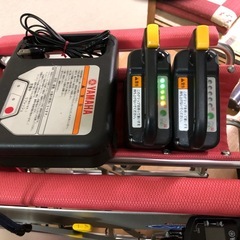日進　NISSIN 製　電動車椅子 ヤマハ　JWユニット　バッテリー2個付・充電器付の画像