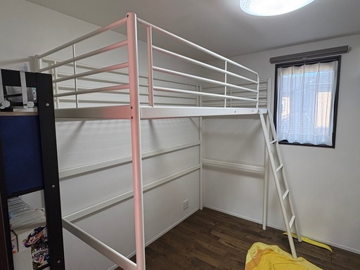 IKEA ロフトベッド クリアランス イケア STUVA ロフトベッド ピンク3⁄8