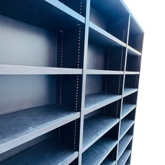 大型 本棚 黒 収納家具 A01001の画像