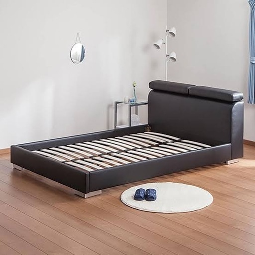 ニトリ ダブルベッド レザーフレーム すのこ (a) 岩沼のベッド《ダブル