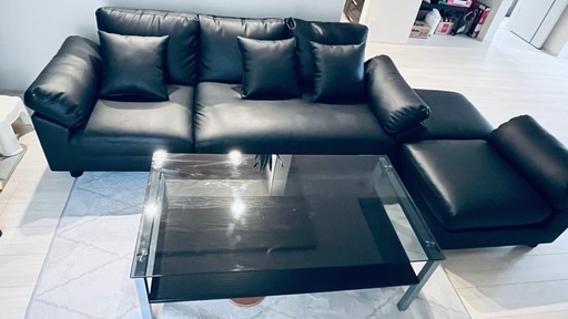 Tansu no Gen 3-Seater Sofa Set, L-Shaped, Comes with Covers and Cus