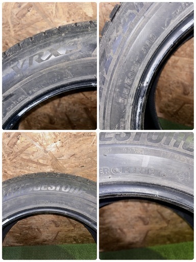 ブリヂストン BLIZZAK VRX3 215/60R17 4本 2021年製 残溝7.7〜8.5mm 中古スタッドレス