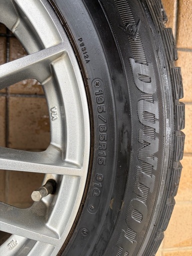 195/65R15  アルミホイールタイヤ PCD114.3