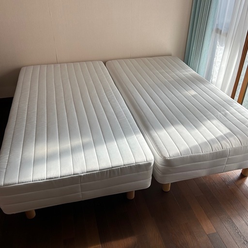 マットレス　シングル　中古品　4ヶ月 使用しました　MUJI シングル脚付きマットレス 無印