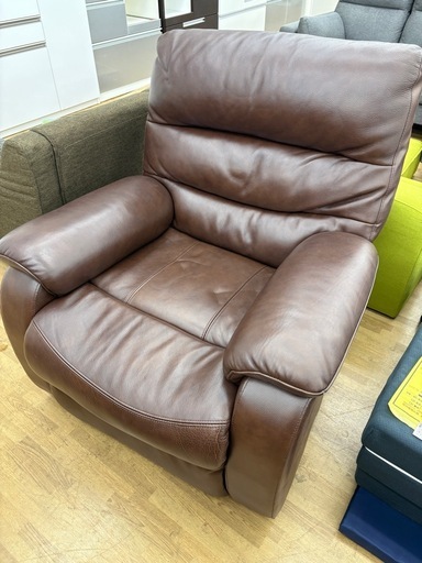 【ドリーム川西店限定】☆ジモティー見たよ割引☆ 現状品/NITORI/1P電動ソファ  クリーニング済み 【2125560000046983 】