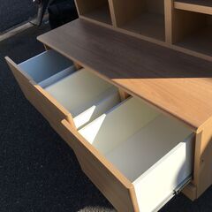 JM20602S)ベンチブックシェルフ 上下分離可能 幅：約116cm  高さ：約180cm 奥行：約57cm 中古品【取りに来られる方限定】の画像