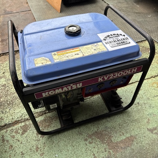コマツ KOMATSU 2.3KVAガソリンエンジン発電機 KV2300LH－中古機械工具