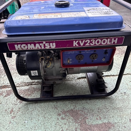 KOMATSU エンジン発電機 KV2300LH ガソリン コマツ KOMATSU エンジン発電機 ディスカウント KV2300LH ガソリン コマツ