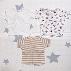 短肌着 5枚 セット 新生児 肌着 出産準備の画像